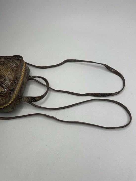 HAMMITT Mini Backpack in Brown Snakeskin Print with Gold Studs main image 7
